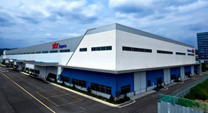 성서3차 첨단산업단지에 들어선 첨단엔진 부품소재 공장인 STX엔파코 대구공장 전경.