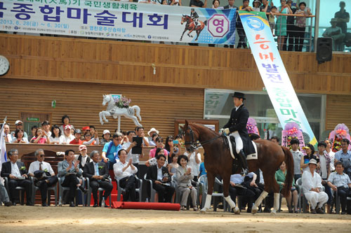 경마공원 조성을 추진 중인 영천시는 올 6월 운주산승마장에서 종합마술대회를 열어 승마 붐 조성에 힘을 쏟고 있다. 영천시 제공