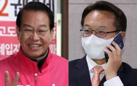 권영세 (사진 왼쪽), 조해진 의원. 연합뉴스