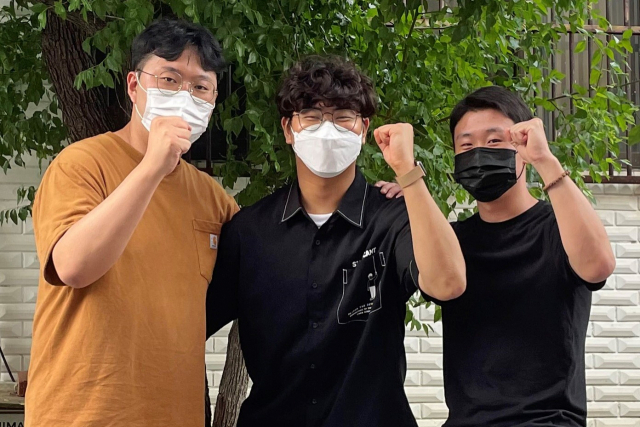 오는 8월 미국 앨리배마주의 LG전자 태양광 현지법인 인턴십 과정에 참가할 구미대 학생들. (왼쪽부터 장재영·이준석·김건우 씨). 구미대 제공