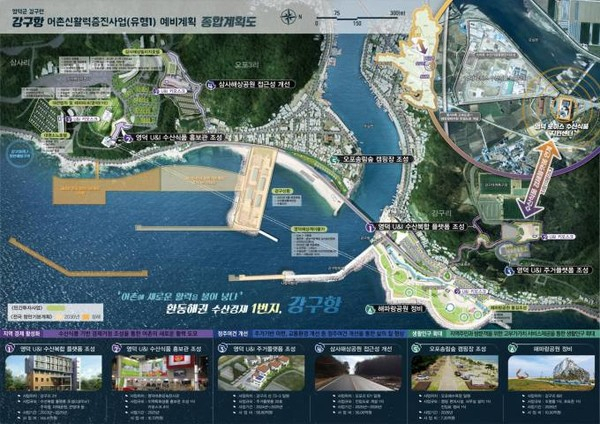 강구항 어촌신활력 증진사업 계획도. 영덕군 제공