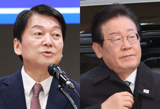 국민의힘 안철수 의원, 더불어민주당 이재명 대표. 연합뉴스