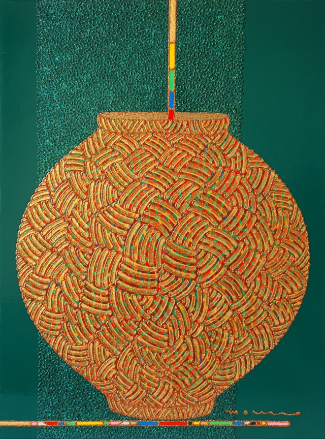 이정애, 그럼에도 꿈을 꾸다 –길 위에서-, Acryilc on canvas with mixed media, 45.5 x 53.0cm