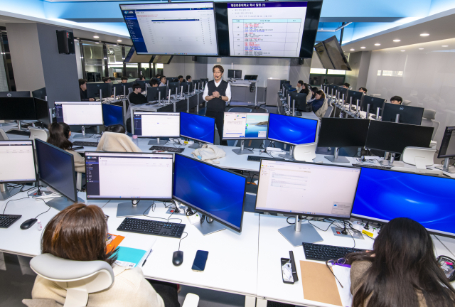 영진전문대 글로벌시스템융합과 수업 모습. 영진전문대 제공