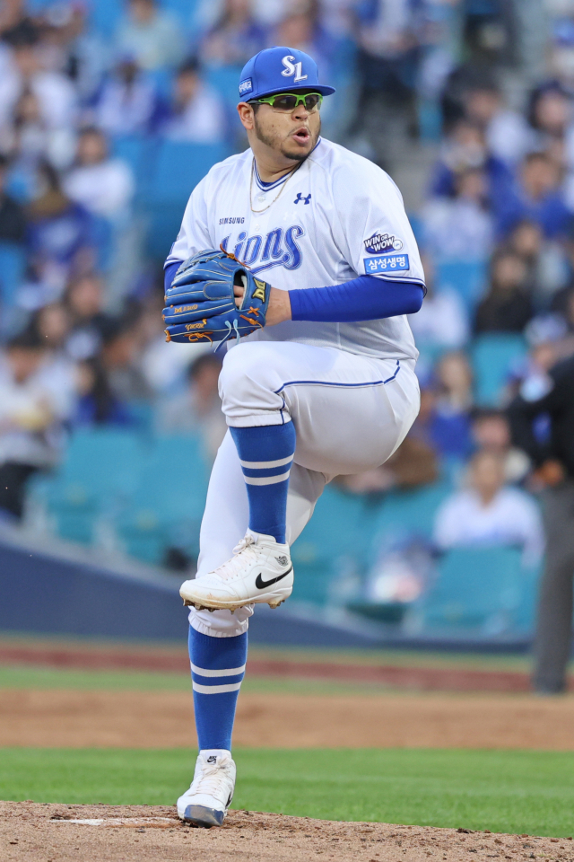 삼성 라이온즈의 선발투수 아리엘 후라도. 삼성 제공