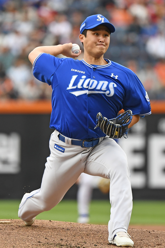 삼성 라이온즈의 선발투수 최원태. 삼성 제공