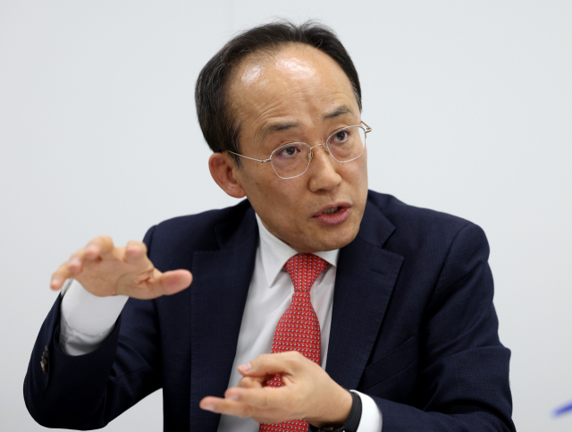 추경호 국민의힘 의원이 7일 매일신문과 인터뷰를 하고 있다. 김영진 기자 kyjmaeil@imaeil.com